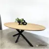 eettafel eiken ovaal met verjongde rand Oliver