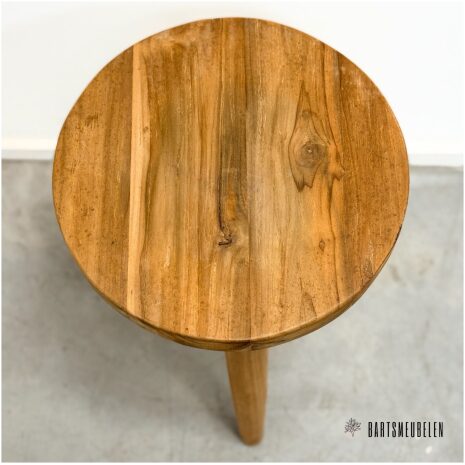 Details blad teak krukje (F)