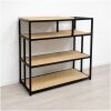 Platenspeler kast voor Vinyl eiken en staal Groove Platenspeler kast voor Vinyl eiken en staal Groove