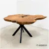 Salontafel met Teak hout met matrix poot (E)