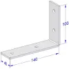 industriele plankdrager wit mat