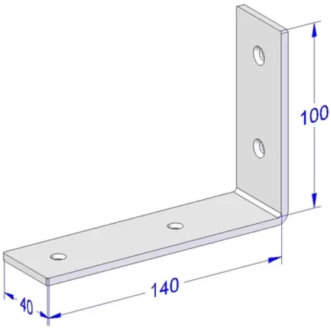 industriele plankdrager wit mat