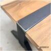 salontafel Suar hout met transparant gespoten staal (J)