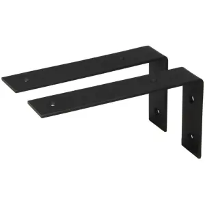 wandbeugel zwart 20 cm