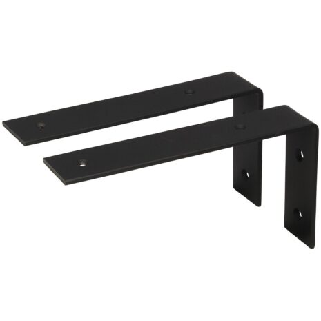 wandbeugel zwart 20 cm