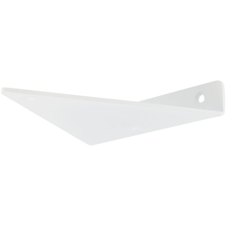 witte muurbeugel driekhoek 15 cm