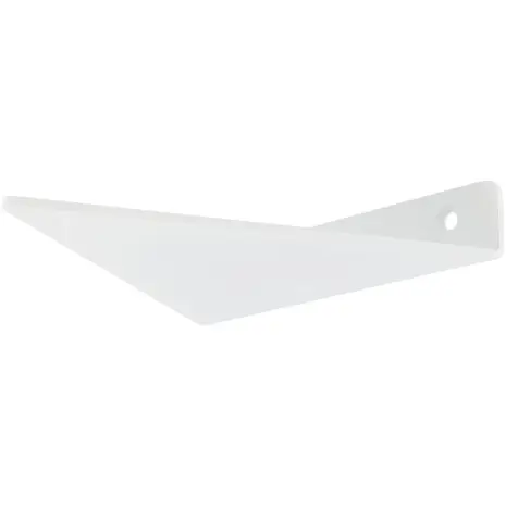 witte muurbeugel driekhoek 15 cm