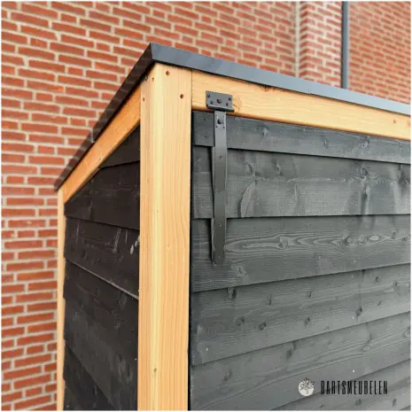 Buitenkeuken met overkapping zwart Douglas Florance details