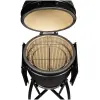 Detailfoto Grill Guru Prime Satin Black Large Kamado met rooster