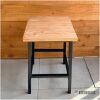 Douglas barkruk tuin met stalen frame laag