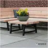 Douglas bijzettafel buiten met stalen frame