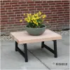 Douglas bijzettafel buiten met stalen zwart frame