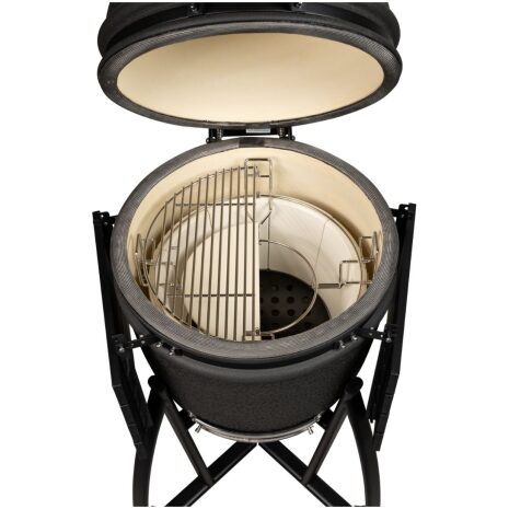 Grill Guru Mat Black Medium Kamado met multi level system