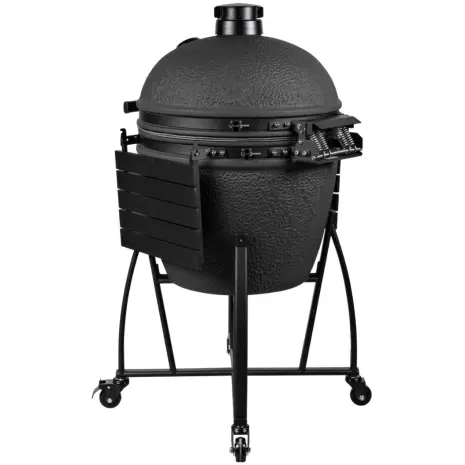 Grill Guru Mat Zwart XL op onderstel met zijtafels - achterkant