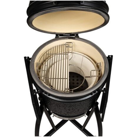 Grill Guru Satijnzwart Medium met multi level system