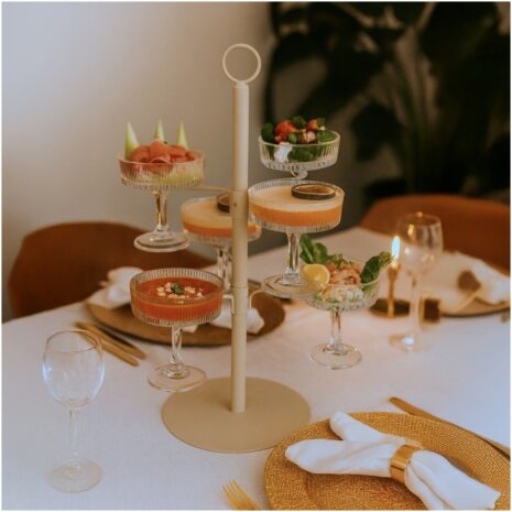 JENS Living cocktailglazen Classic perfecte combinatie met de serveertoren verkrijgbaar in zwart en steengrijs