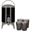 Jens Living Sapdispenser Set Zwart 4L Jens Living Sapdispenser Set Zwart 4L