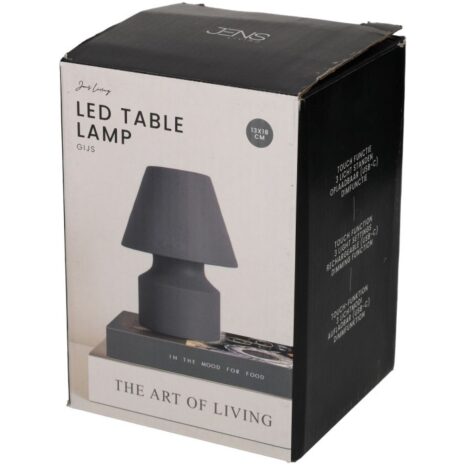 LED tafellamp grijs oplaadbaar Jens Living