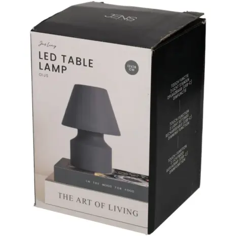 LED tafellamp grijs oplaadbaar Jens Living