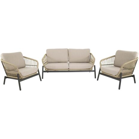 Loungeset buiten Zavi beige Lesli Living