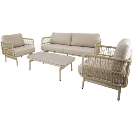 Loungeset tuin Akiro Beige Lesli Living