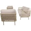Loungeset tuin Akiro Beige Lesli Living voor op het terras