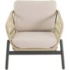 Loungeset tuin Zavi beige Lesli Living beige olefin kussen