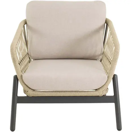 Loungeset tuin Zavi beige Lesli Living beige olefin kussen