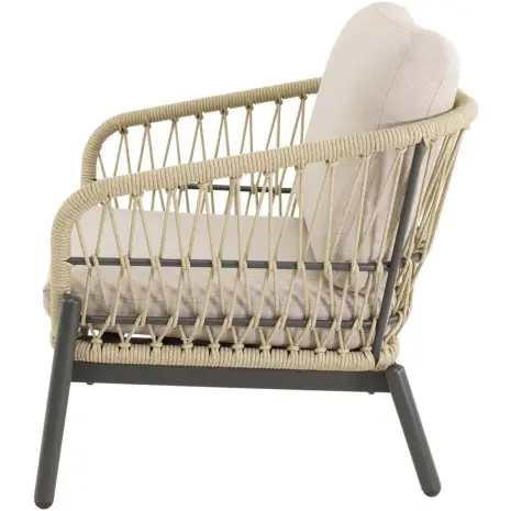 Loungeset tuin Zavi beige Lesli Living loungeset aluminium