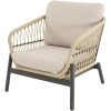 Loungeset tuin Zavi beige Lesli Living stoel en bankje