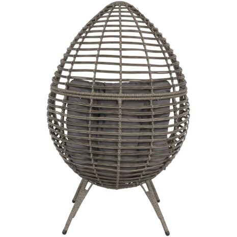 Loungestoel Chill grijs Lesli Living relaxstoel egg chair
