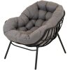 Loungestoel Cozy grijs Lesli Living