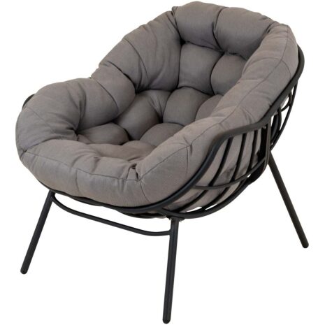 Loungestoel Cozy grijs Lesli Living