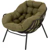 Loungestoel Cozy groen Lesli Living Loungestoel Cozy groen Lesli Living