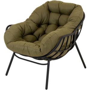 Loungestoel Cozy groen Lesli Living
