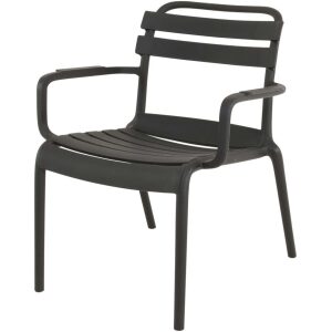 Loungestoel Torvi zwart Lesli Living