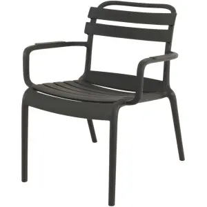 Loungestoel Torvi zwart Lesli Living