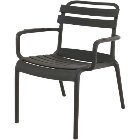 Loungestoel Torvi zwart Lesli Living