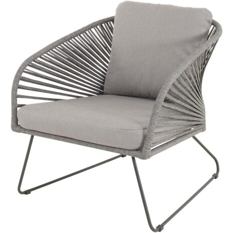 Loungestoel buiten Izumi grijs van Lesli Living