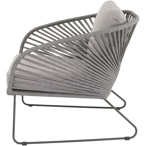 Loungestoel buiten Izumi grijs van Lesli Living Relaxstoel voor buiten