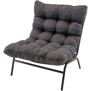 Loungestoel buiten Zenzi zwart Lesli Living