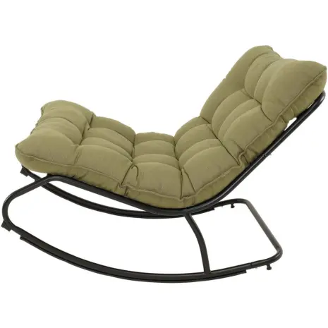 Schommelstoel Zenzi groen Lesli Living relaxstoel