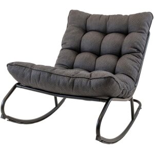 Schommelstoel Zenzi zwart Lesli Living