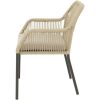 Stapelstoel Akita beige Lesli Living terras stoel