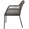 Stapelstoel Akita grijs Lesli Living terras stoel