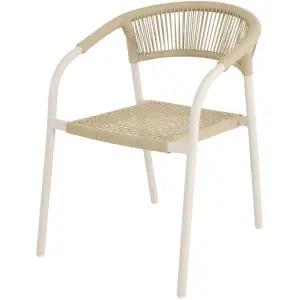 Stapelstoel Nagano beige Lesli Living