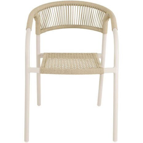 Stapelstoel Nagano beige Lesli Living tuinstoel buiten