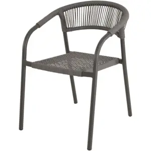 Stapelstoel Nagano grijs Lesli Living