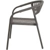 Stapelstoel Nagano grijs Lesli Living terras stoel