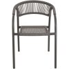 Stapelstoel Nagano grijs Lesli Living tuinstoel buiten
